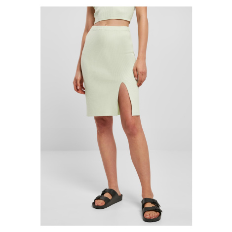 Women's ribbed skirt light mint Urban Classics