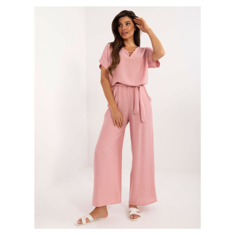 Pink viscose summer set