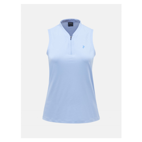 Polokošeľa Peak Performance W Turf Zip Sl Top Amity Blue