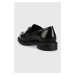Kožené mokasíny Vagabond Shoemakers ALEX W dámske, čierna farba, na plochom podpätku, 5548.004.2