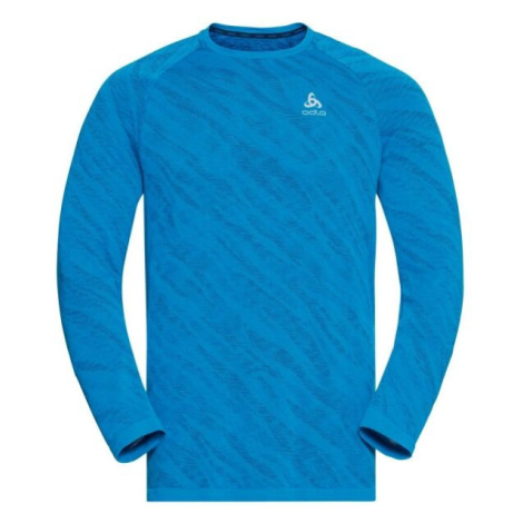 Odlo BLACKCOMB LIGHT ECO BI TOP CREW NECK L/S Pánske funkčné tričko s dlhým rukávom, modrá, veľk