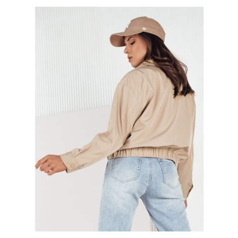 Women's transitional jacket ISTAN dark beige Dstreet