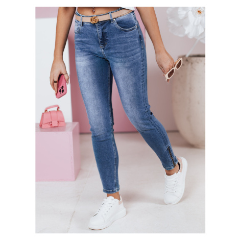 Spodnie damskie jeansowe skinny WERNI granatowe Dstreet