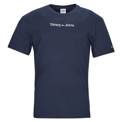 Tommy Jeans  TJM CLASSIC LINEAR LOGO TEE  Tričká s krátkym rukávom Námornícka modrá Tommy Hilfiger