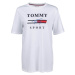 Tommy Hilfiger GRAPHICS BOYFRIEND TOP Dámske tričko, biela, veľkosť