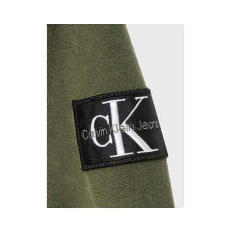 Calvin Klein Jeans Mikina IB0IB01445 Zelená Regular Fit