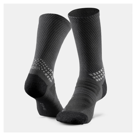 Vysoké turistické ponožky Hike 900 2 páry čierne QUECHUA