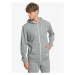 Quiksilver mikina Essentials Zip Terry light grey