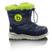 Chlapčenské zimné topánky s kožušinou ICEFOX, sťahovacie, bočný zips, BUGGA, B00170-04, modré