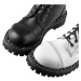 Topánky STEADY´S - 10 dierkové - Black white - STE / 10_black / White