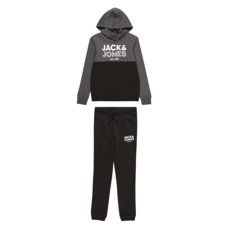 Jack & Jones Junior Joggingová súprava  tmavosivá / čierna / biela
