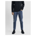 Modré pánske slim fit rifle Selected Homme Toby