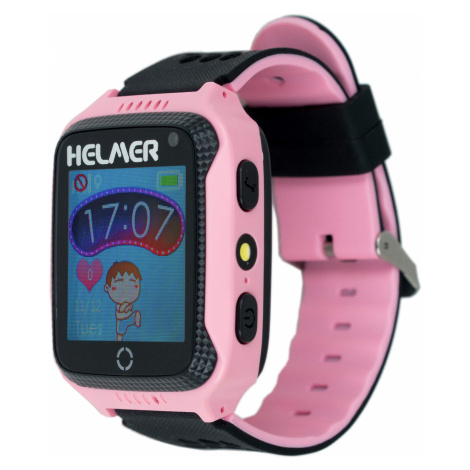 Helmer Smart dotykové hodinky s GPS lokátorom a fotoaparátom - LK ružové