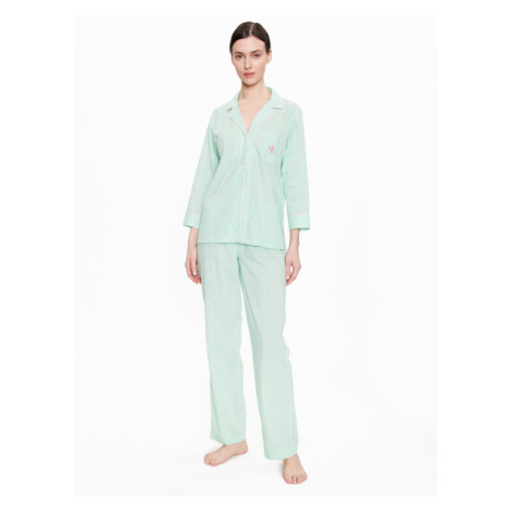 Lauren Ralph Lauren Pyžamo ILN92233 Zelená Regular Fit
