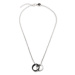 Diesel Náhrdelník Double Pendant Only The Brave DX1168040 Strieborná