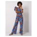 Women's navy blue jumpsuit with pattern