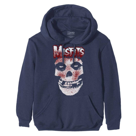 Misfits mikina Blood Drip Skull Modrá