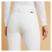 Dámske jazdecké nohavice - rajtky Kipwarm 500 na súťaže hrejivé a vodoodpudivé biele