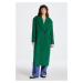 KABÁT GANT WOOL BLEND OVERCOAT FOREST GREEN