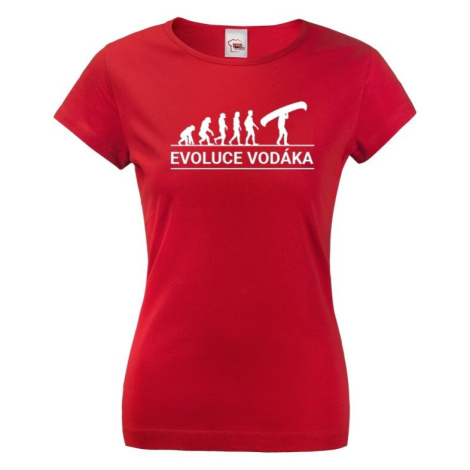 Dámske tričko pre vodáčky Evolúcia vodáka - super tričko pre vodáčky