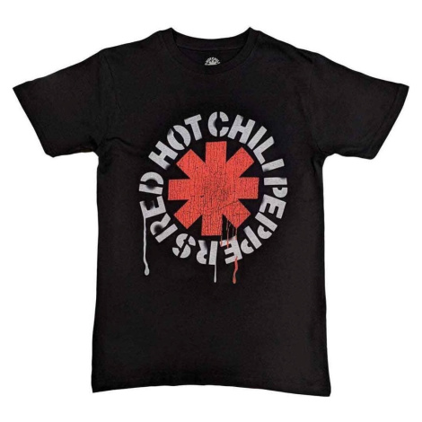 Red Hot Chili Peppers Tričko Stencil Unisex Black