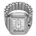 Fossil Hodinky Watch Ring ES5344 Strieborná