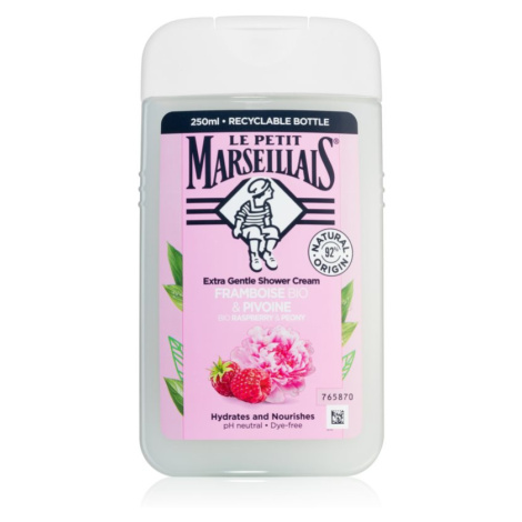 Le Petit Marseillais Raspberry & Peony Bio krémový sprchový gél