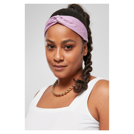 Lightweight basic headband 2-pack lilac/black Urban Classics