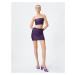 Koton Lined Mini Skirt with Sequins, Normal Waist.