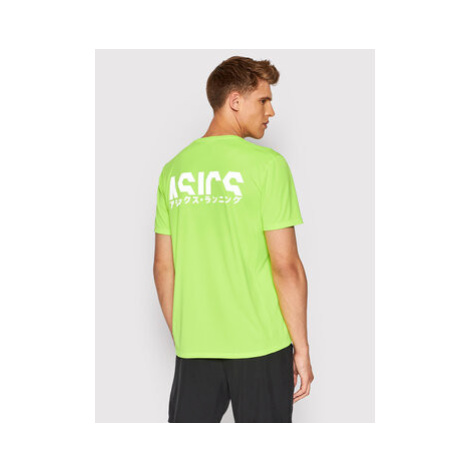 Asics Funkčné tričko Katakana 2011A813 Zelená Regular Fit