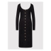 Brave Soul Každodenné šaty LDRJ-36AMELIE Čierna Slim Fit