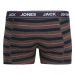 JACK & JONES Boxerky 'Jacjohn'  námornícka modrá / sivá melírovaná / oranžová melírovaná / biela