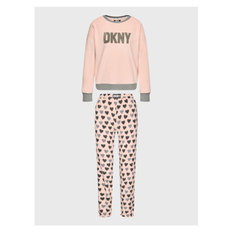 DKNY Pyžamo YI2822603F Ružová Regular Fit
