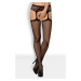 Pančuchy Obsessive Garter stockings S232 Farba: Čierna