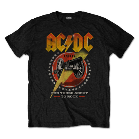 AC/DC tričko For Those About To Rock 81 Čierna