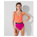 Plavky Karl Lagerfeld Colour Block Swimsuit Ružová
