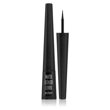 Aden Cosmetics Matte Liquid Liner očné linky odtieň Black