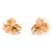 Tory Burch Náušnice Crystal Logo Stud Earring 53423 Zlatá