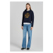 MIKINA GANT D2. ROPE ICON HOODIE EVENING BLUE