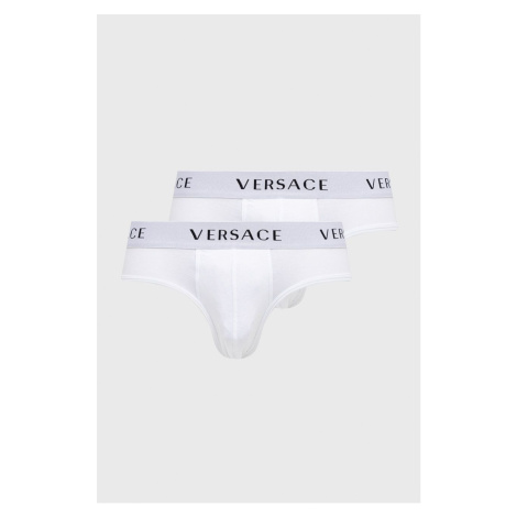 Slipy Versace pánske, biela farba, AU04019