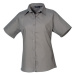 Premier Workwear Dámska košeľa s krátkym rukávom PR302 Dark Grey -ca. Pantone 431