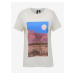 White T-shirt with print VERO MODA Desert - Women