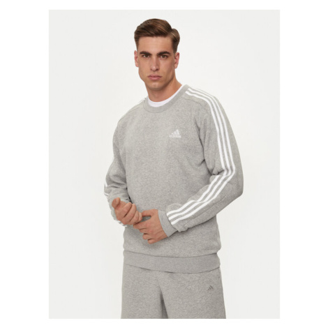 Adidas Mikina Essentials IJ6470 Sivá Regular Fit