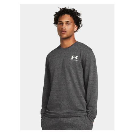 Under Armour Mikina Ua Rival Terry Lc Crew 1370404-025 Sivá Loose Fit