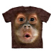 Detské batikované tričko The Mountain Orangutan - hnedé