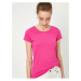 Koton Women's Pink Standard Fit Crew Neck Basic T-Shirt