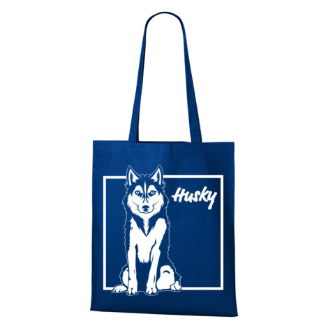 Plátená taška s potlačou Huskyho - pre milovníkov psov