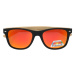 Polarzone Oranžové drevené polarizačné okuliare Wayfarer &quot;Wood&quot; 425175542