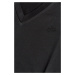 Tričko Karl Lagerfeld Feminine V-Neck T-Shirt Čierna