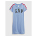 Modré dievčenské šaty s logom GAP